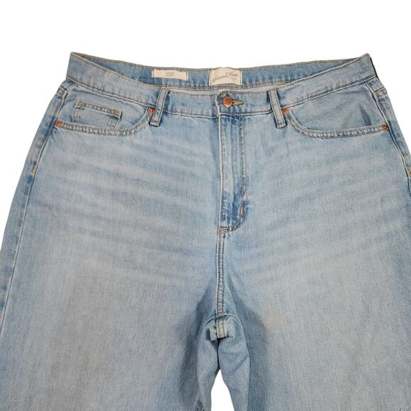 Universal Thread Women's Jeans Mid Rise Boyfriend Distressed Crop Size 12/31 - Picture 3 of 10